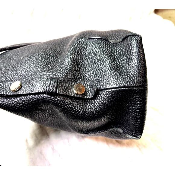 Women's Botkier Black Pebbled Leather Hobo Shoulder Bag | Large Slouchy Soho Bag - Picture 11 of 12